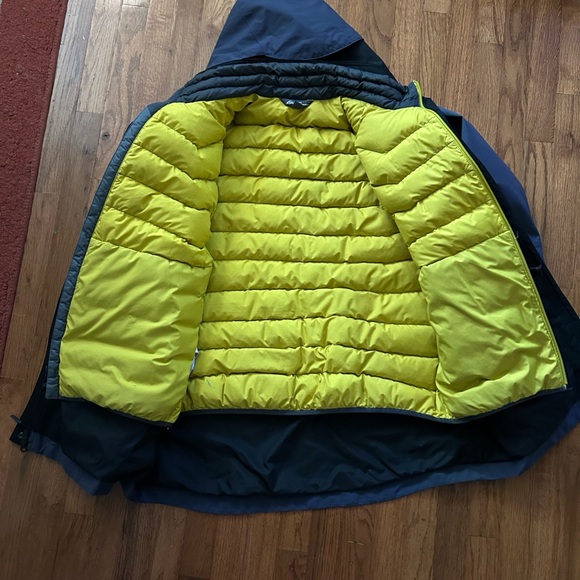 Eddie Bauer lot of 2 Dark Blue Gore tex parka 800fp StormDown - Picture 2 of 13